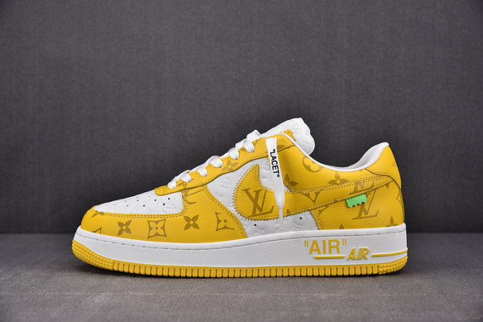 NIKE LOW AIR FORCE 1 X yellow white