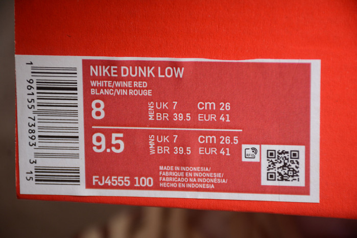 Nike Dunk Low PRM Vintage Team Red  FJ4555-100