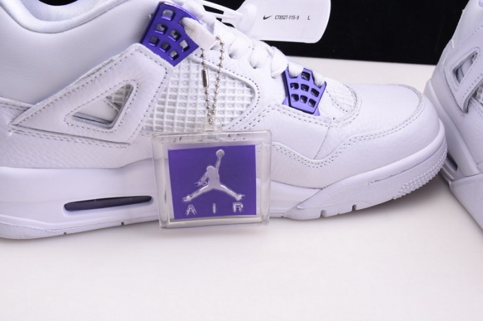Air Jordan 4 Retro “Pure Money”  white purple CT8527-115