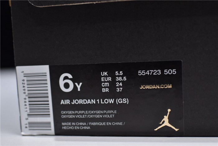 Jordan 1 Low Oxygen Purple (GS)  554723-505