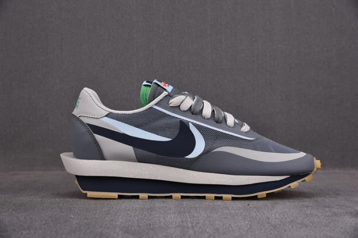 NIKE LD WAFFLE SACAI CLOT KISS OF DEATH 2 COOL GREY DH3114-001
