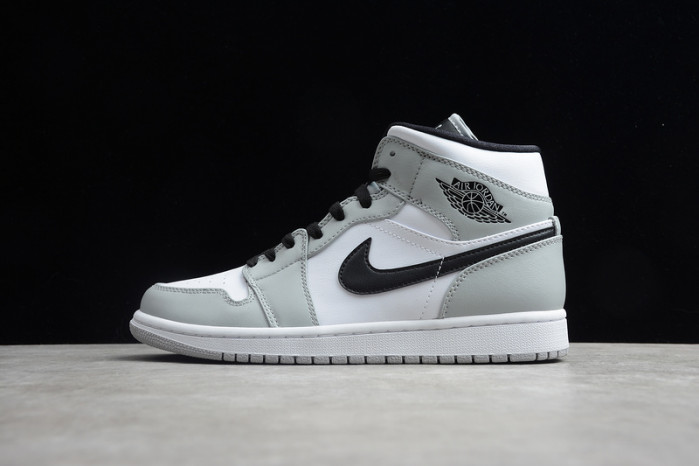AIR JORDAN 1 MID LIGHT SMOKE GREY 554724-092